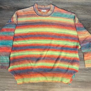 BUCKETLIST Over the Rainbow Striped Sweater